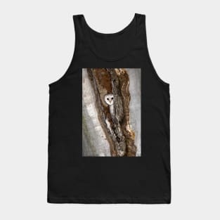 Barn Owl Peekaboo Tank Top